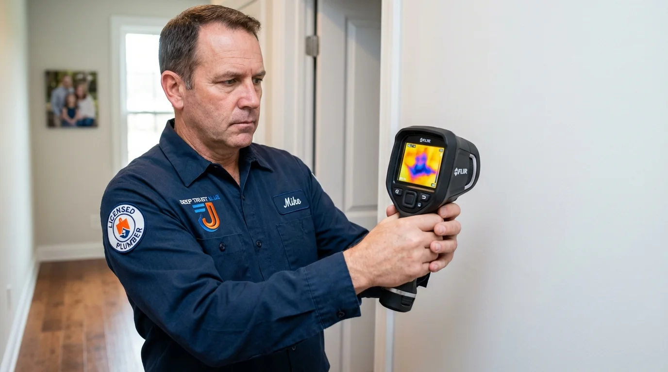 Thermal imaging leak detection by Johns Plumbing LLC in Bucyrus